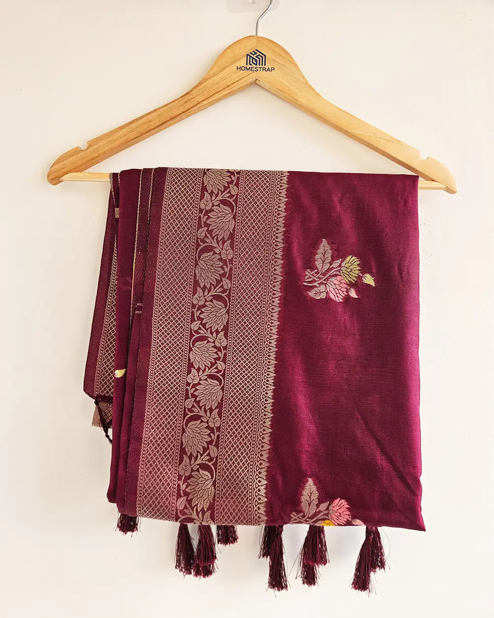 Chiniya Silk Brown Saree