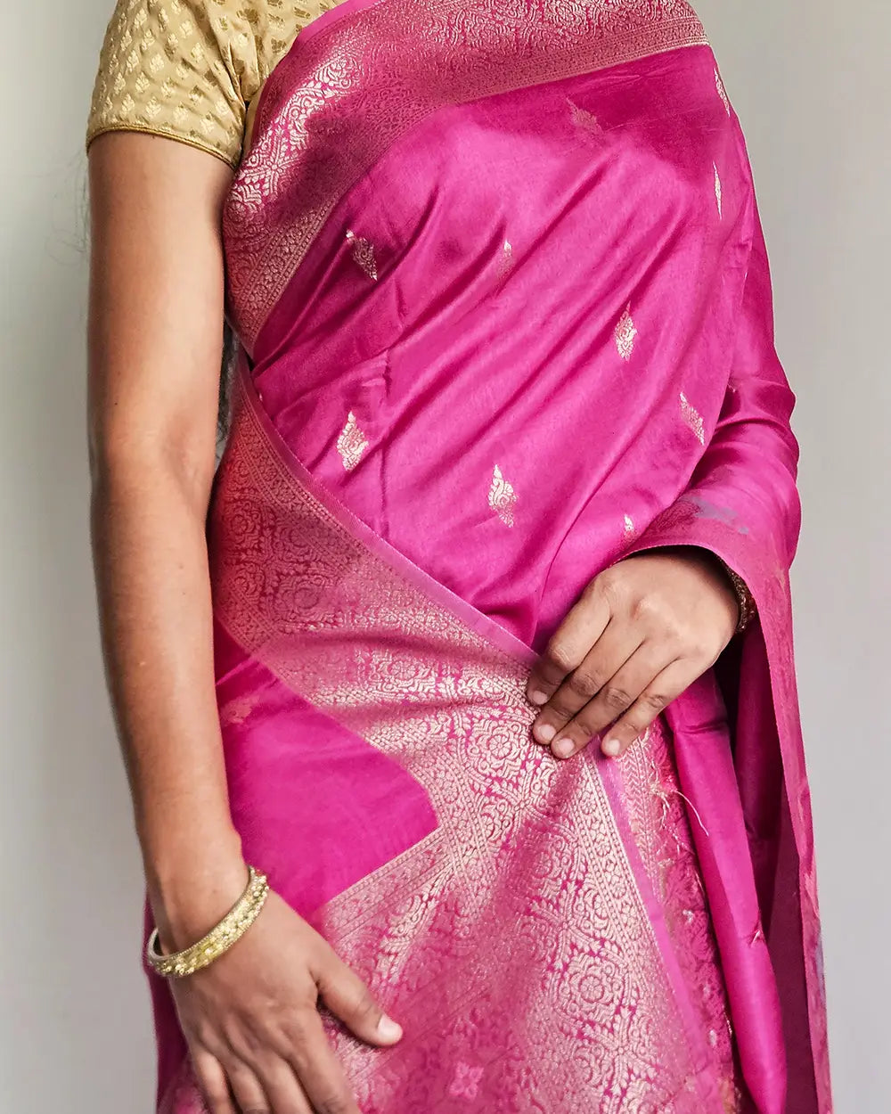 Light Purple Munga Silk Saree