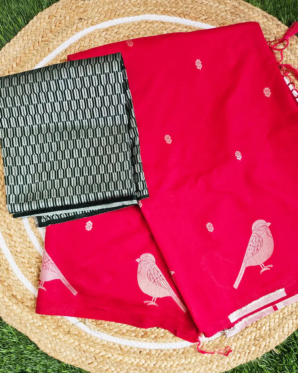 Dola Silk Parrot Design
