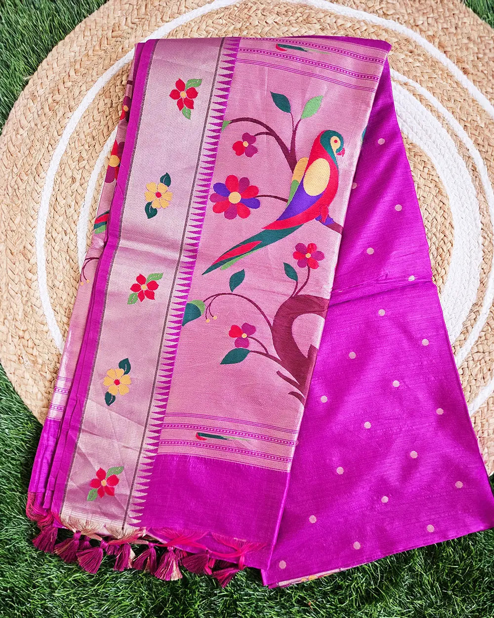 Paithani Munga Cotton sarees