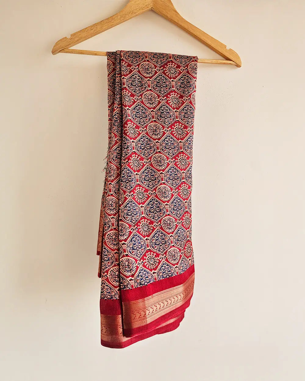 Ajrakh Dola Silk