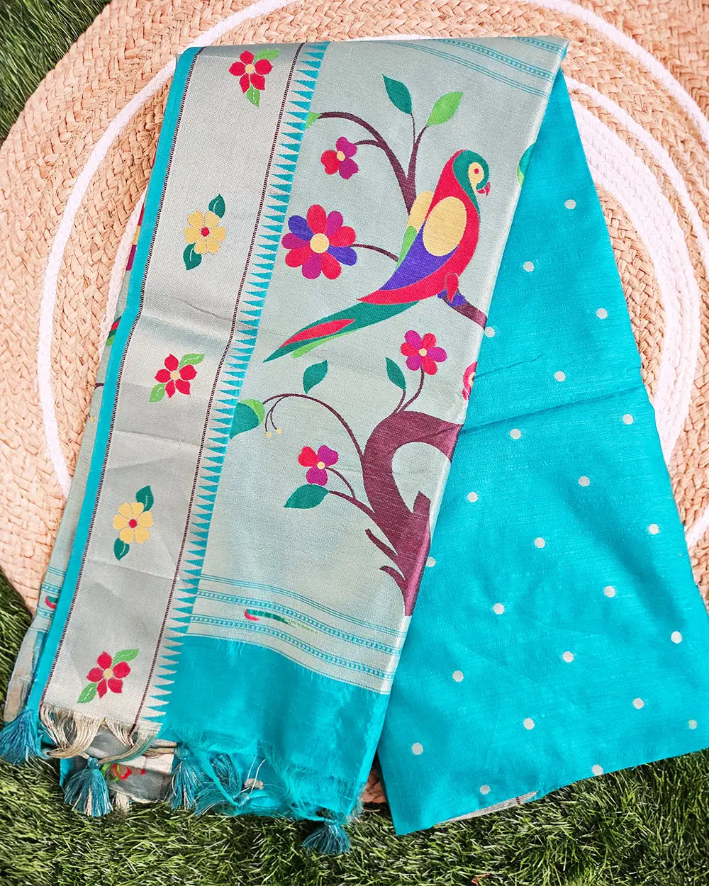 Paithani Munga Cotton sarees
