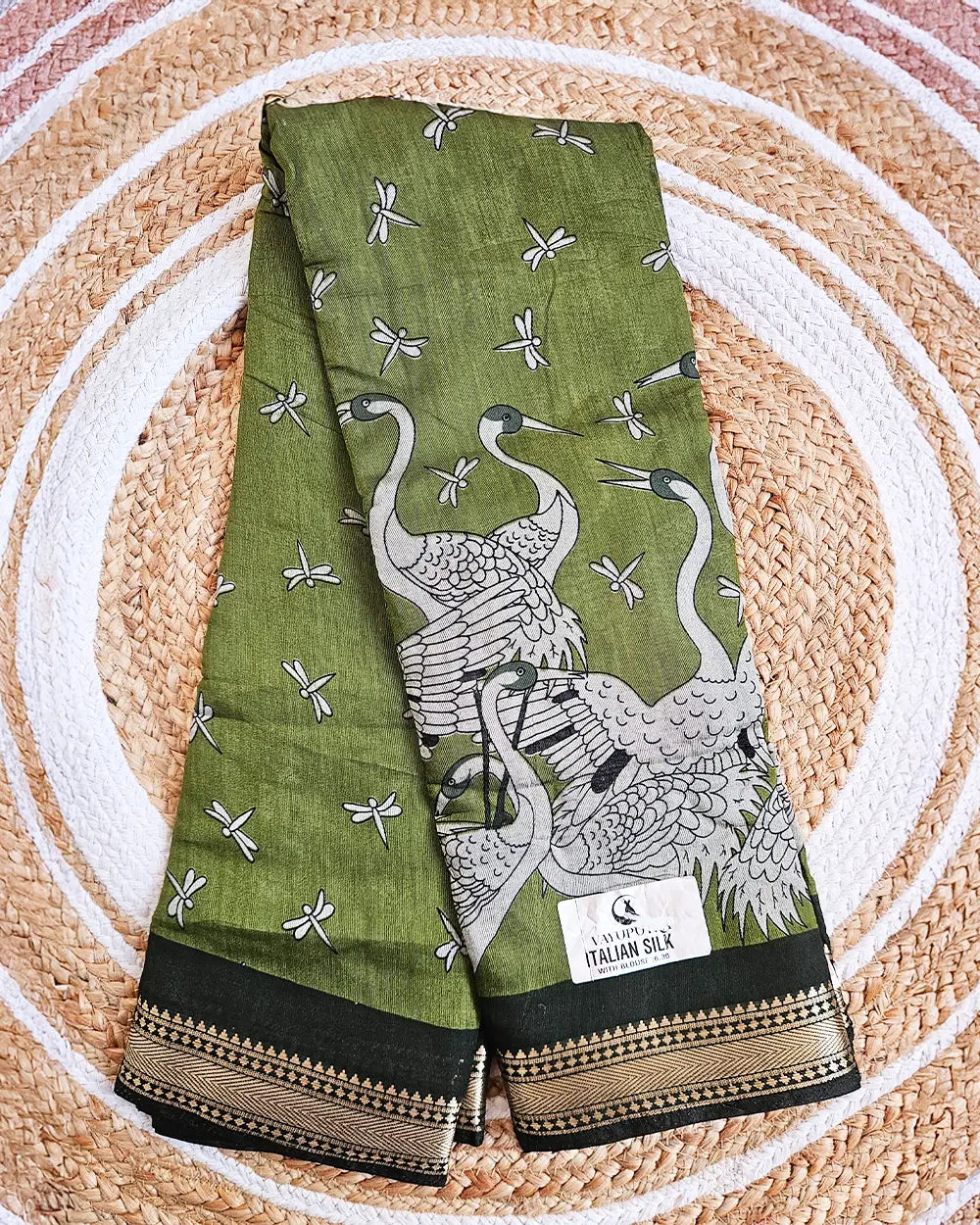 Maheshwari Silk Sarees with Swans