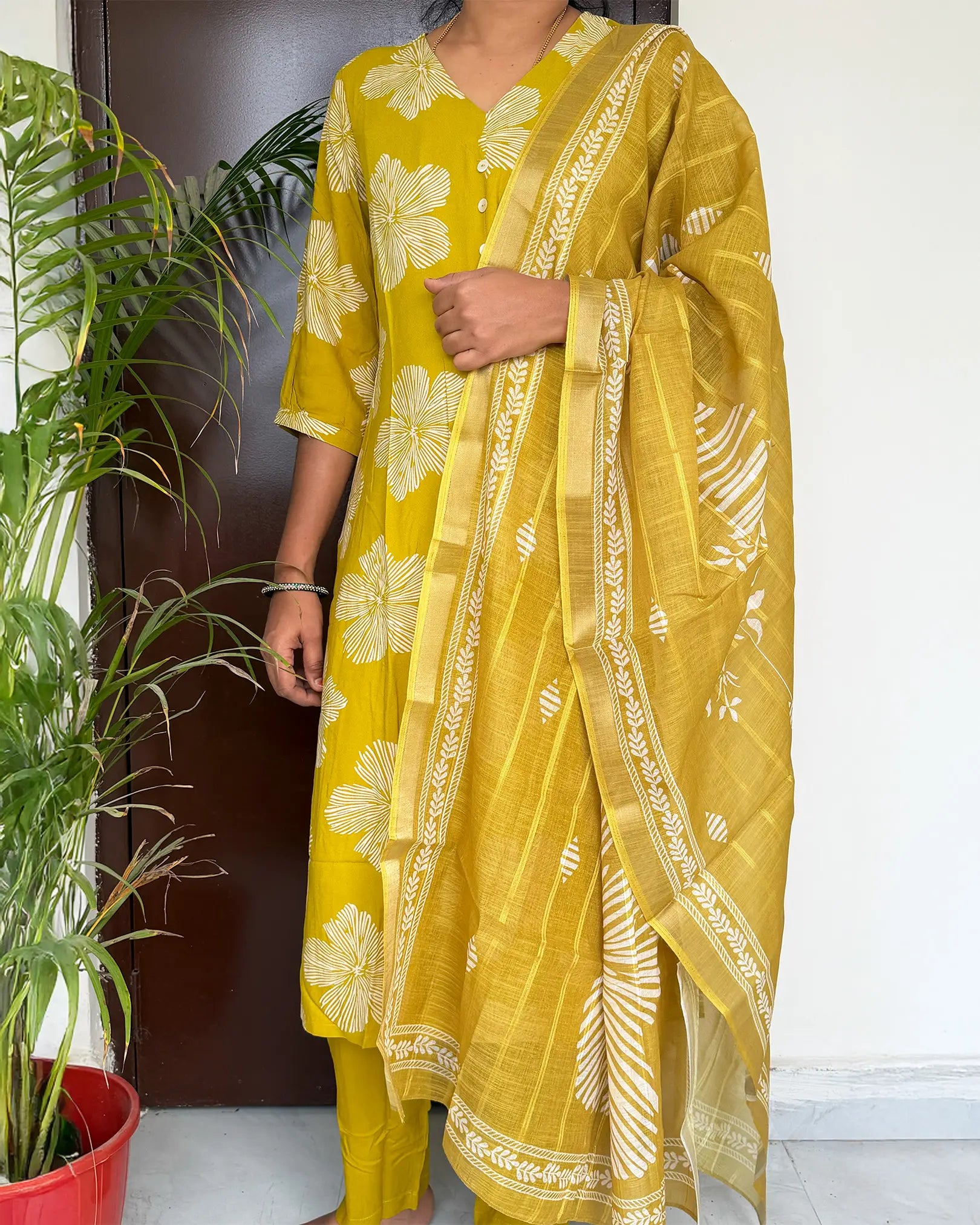 Malar Soft Rayon kurti set