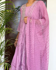 Blush Silk Flow Anarkali