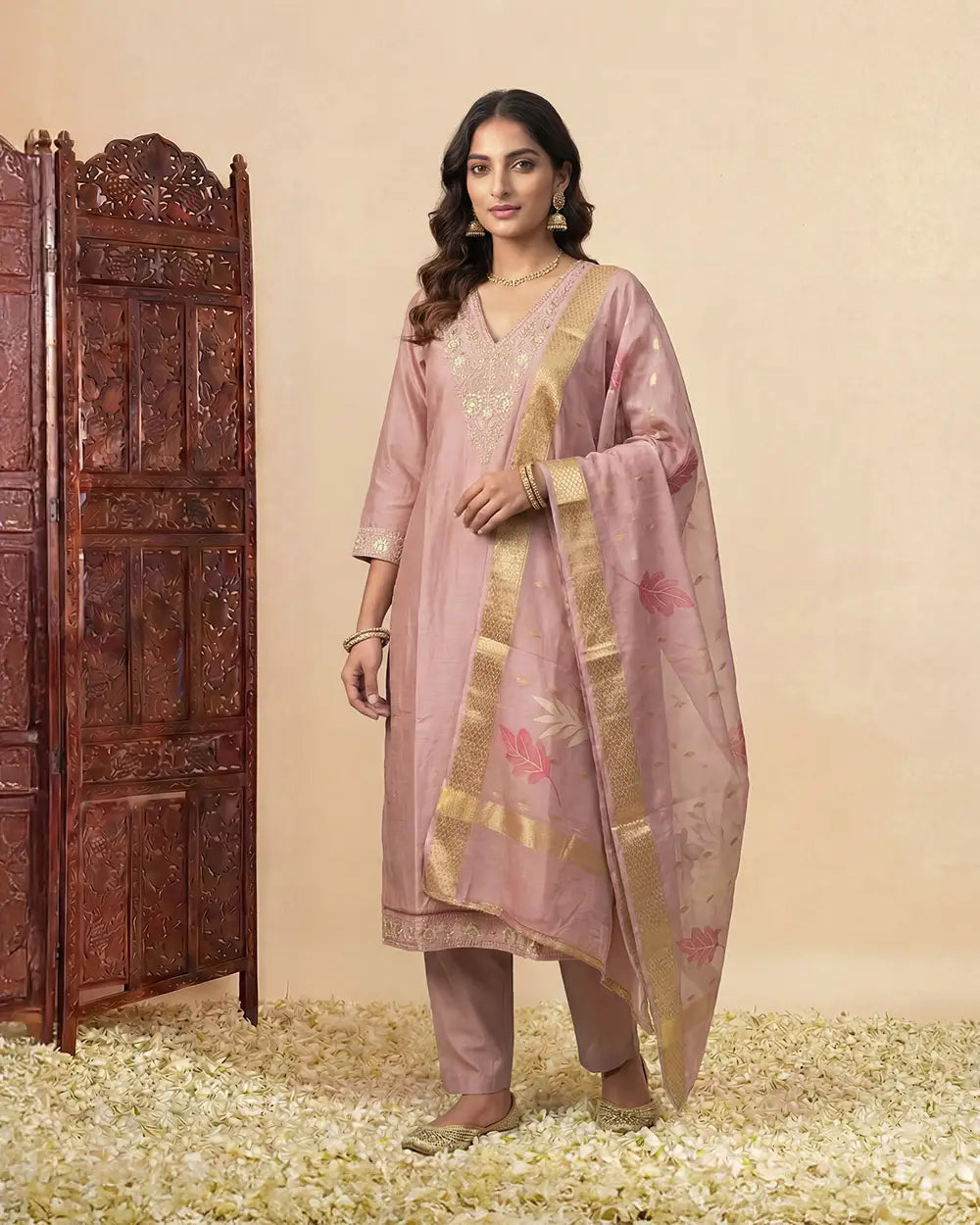 Rose Gold Muslin Set